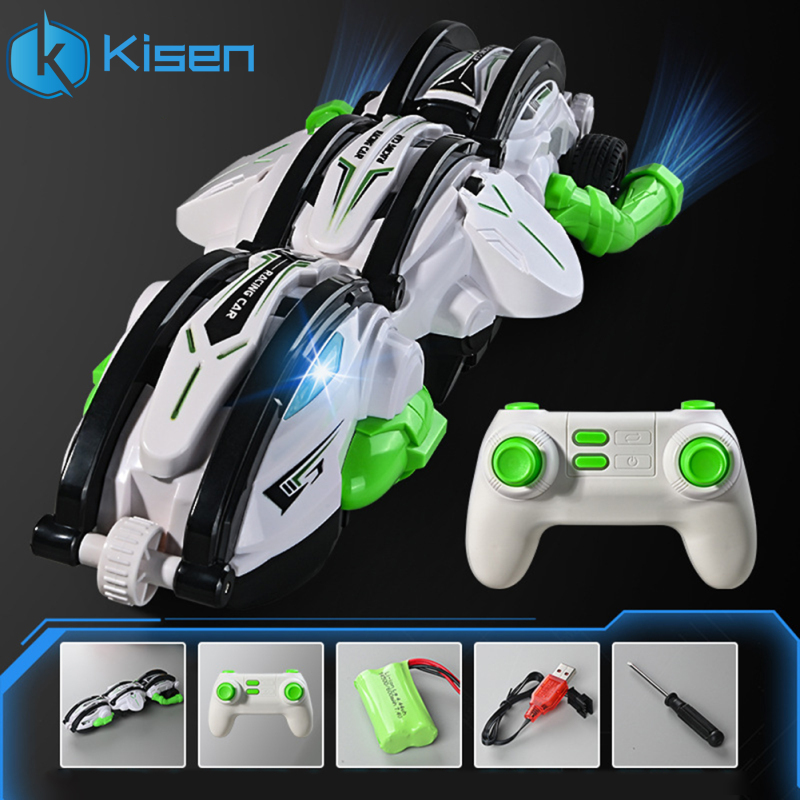 2.4G 6WD RC Stunt Car 360° Rotating Transform Remote Control Cars With LED Light Impact Resistant High-Speed RC Drift Car Toy Gifts For Kids ราคา 874 บาท*ส่งฟรี
