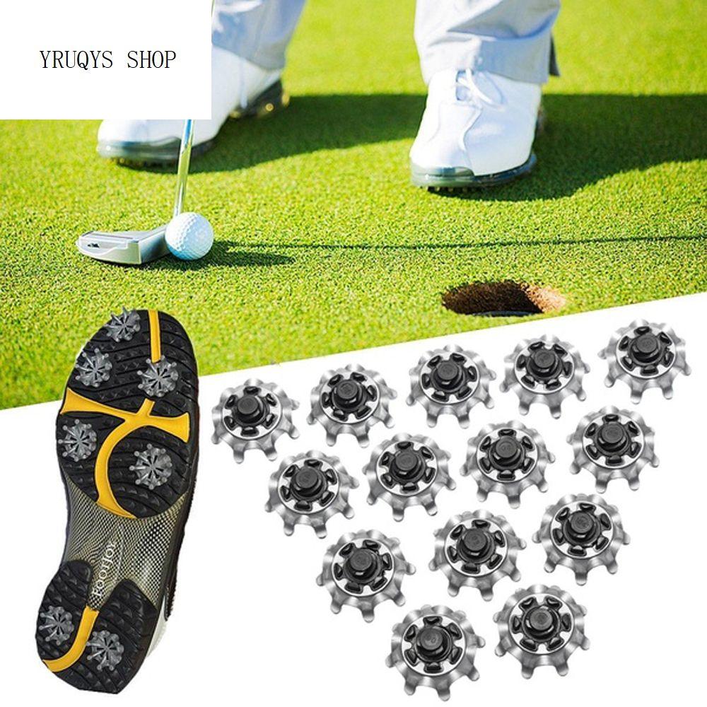 YRUQYS 14pcs lot Rubber Anti-slip Twist Pins For Shoe Cleats Golf Spikes