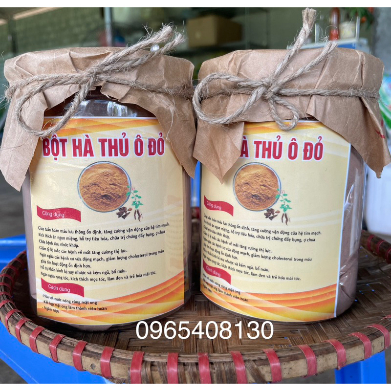 Bột hà thủ ô nguyên chất đã cửu chưng cửu sái