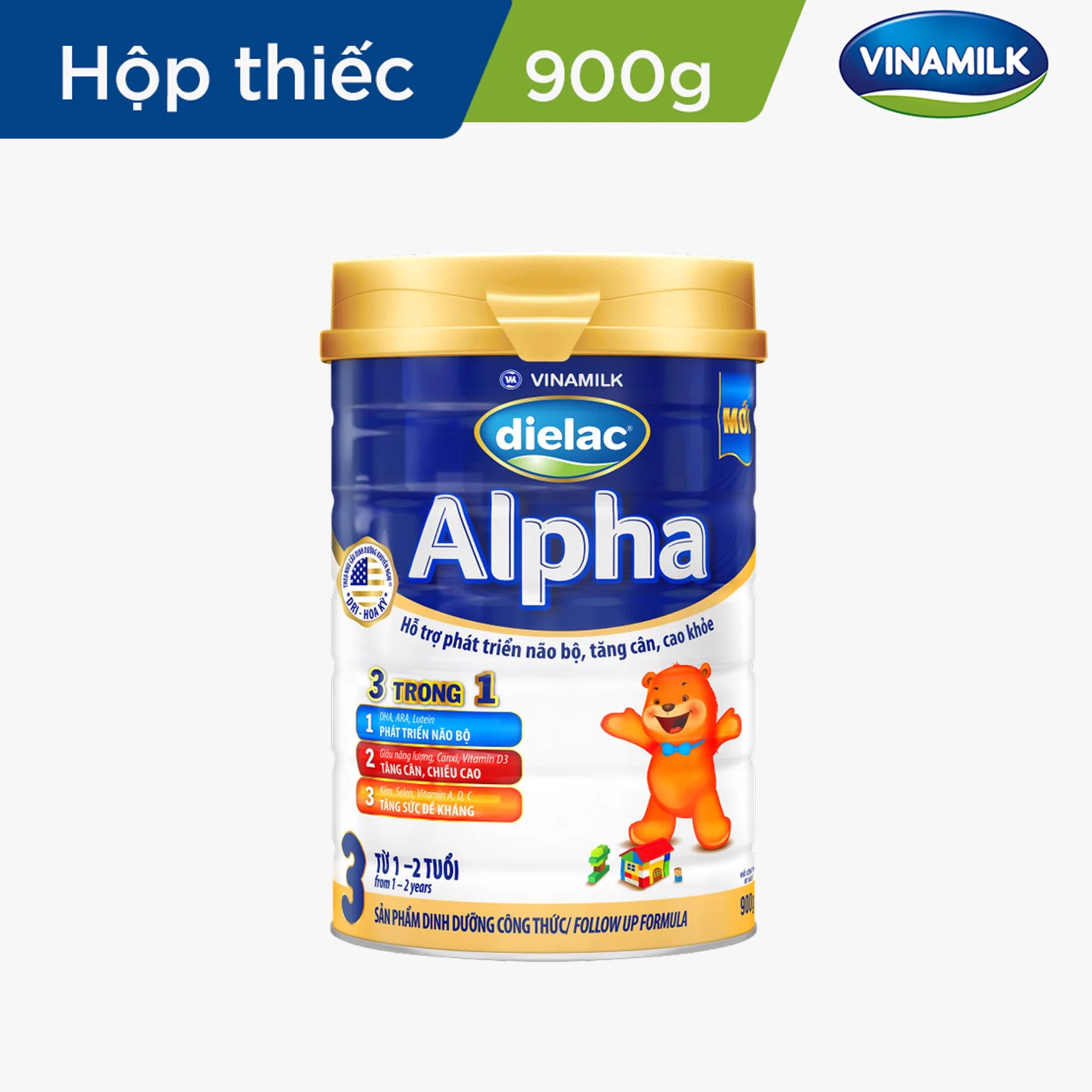 Sữa bột dielac alpha 3 - lon 900g chính hãng