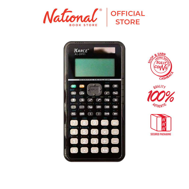 Karce Scientific Calculator KC-S991 417 Functions 10+2 Digits With Free Mathematics Book