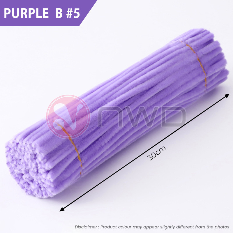 《 𝗙𝗨𝗭𝗭𝗬 𝗧𝗪𝗜𝗦𝗧𝗘𝗥𝗦 》100Pcs Colorful Chenille Stems Wire Pipe Cleaners DIY Art Craft Kawat Bulu 扭扭棒 NWD
