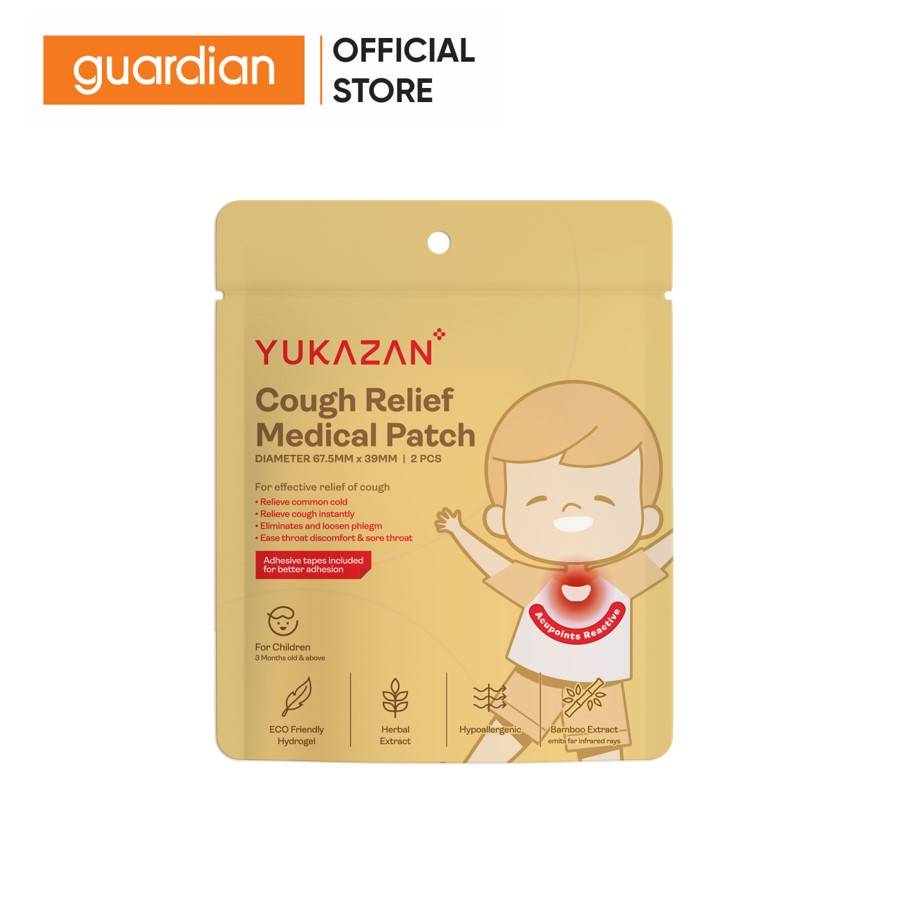 Miếng Dán Hỗ Trợ Giảm Ho Yukazan Children Cough Relief Medical Patch Cho Trẻ Em Gói 2 Miếng | Guardian Việt Nam