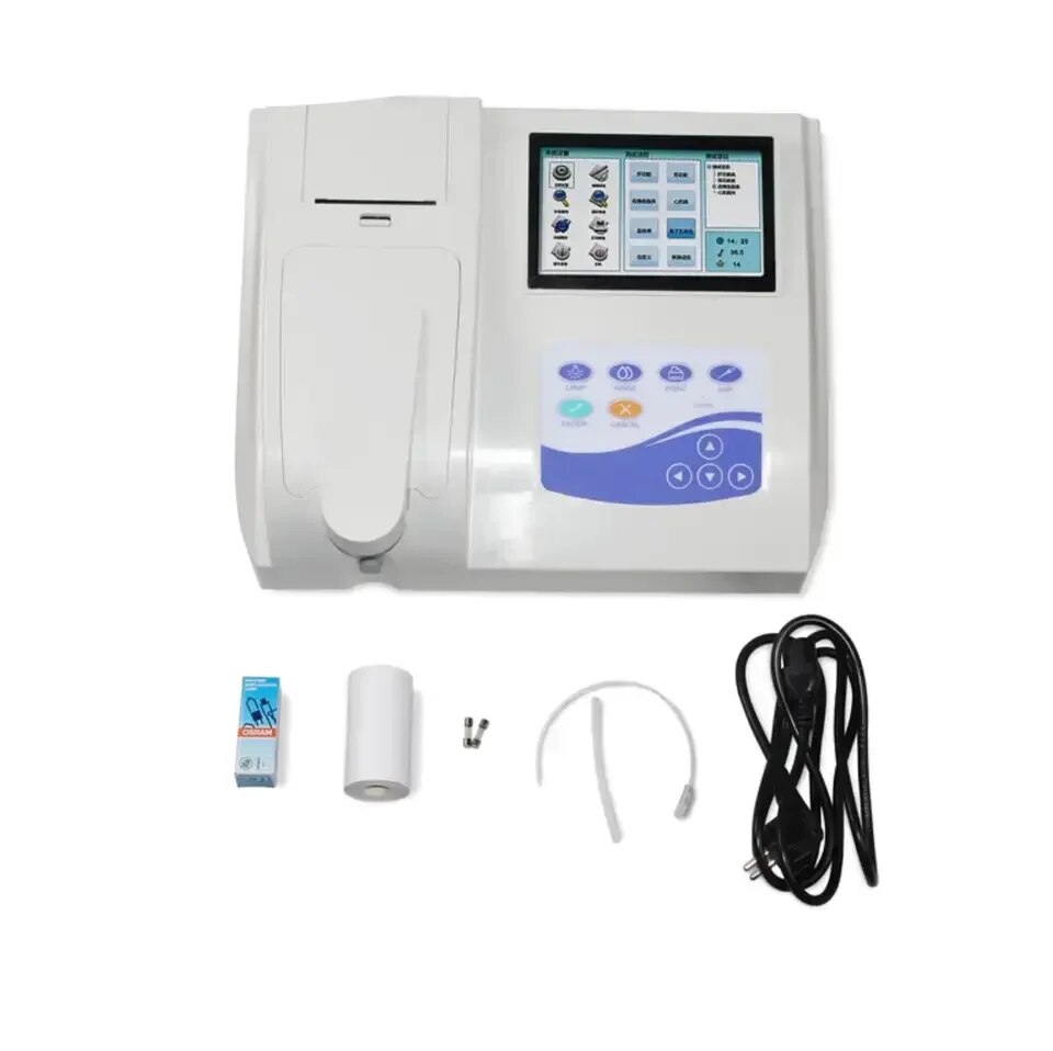 เครื่องตรวจทางชีวเคมีกึ่งอัตโนมัติเครื่องวิเคราะห์ทางเคมีในห้องปฏิบัติการการวิเคราะห์ของเลือด ราคา  64,523 บาท*ส่งฟรี