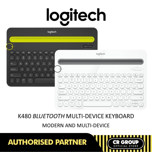 Logitech K480 Bluetooth Multi-Device Keyboard | Spill Resistant | Comfortable and Compact | 920-006380 Singapore