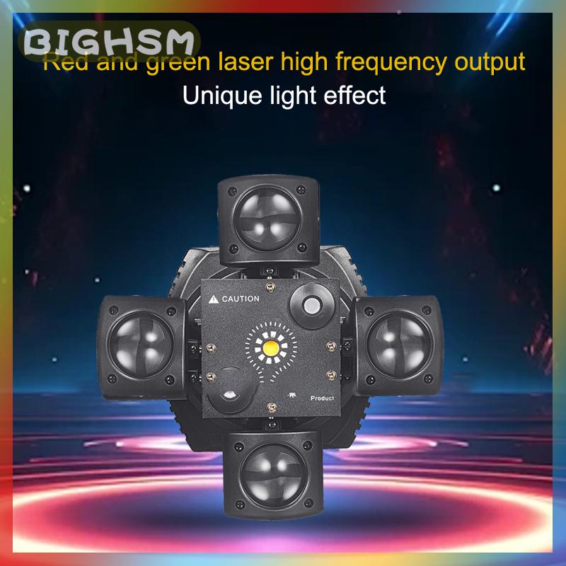 BIGHSM ไฟดีเจขยับหัวได้ขนาดเล็กแขน4ดวงไฟดิสโก้48วัตต์ไฟ LED ลำแสง DMX512แสงไฟเวที RGBW สำหรับงานปาร์ตี้กลางคืนคลับ ราคา 1,537 บาท*ส่งฟรี