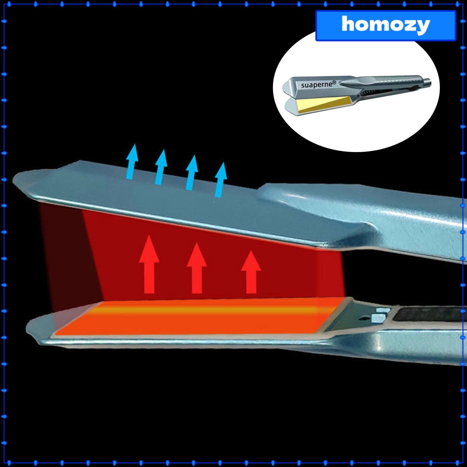 Homozy Professional Hair Straightener Curler Curling Iron, Adjustable Temp, Thin and Anti-scalding Waterproof