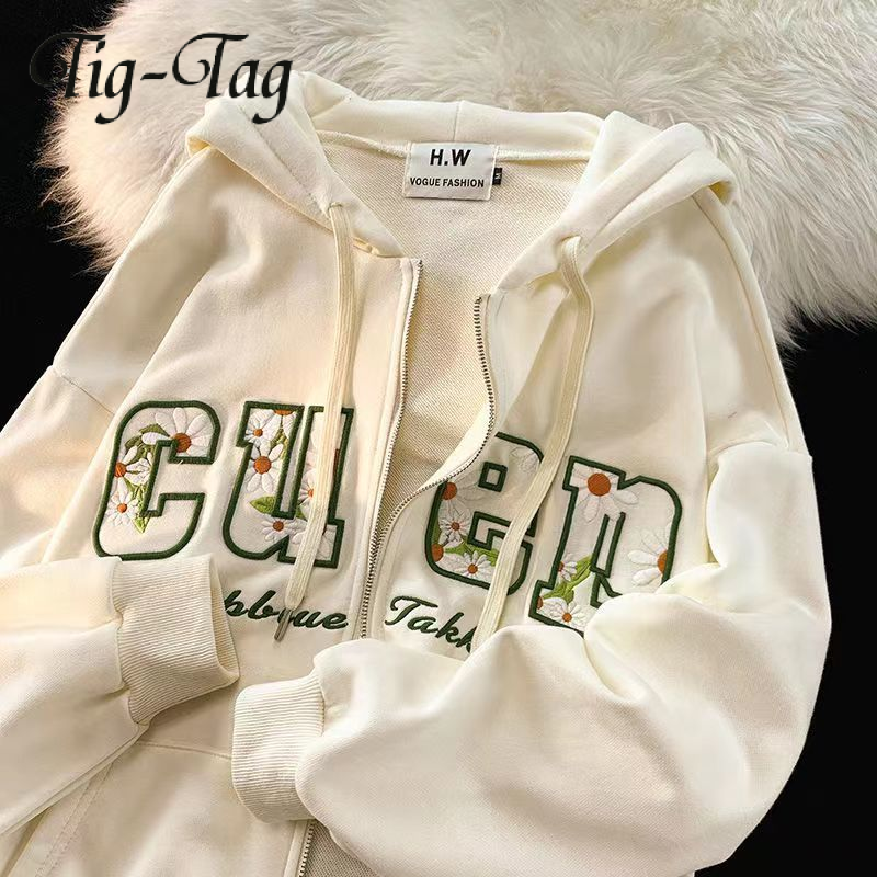 Tig-tag áo khoác nữ áo hoodie nữ áo korean style fashion comfortable chic wwy2390vgk 37z230914
