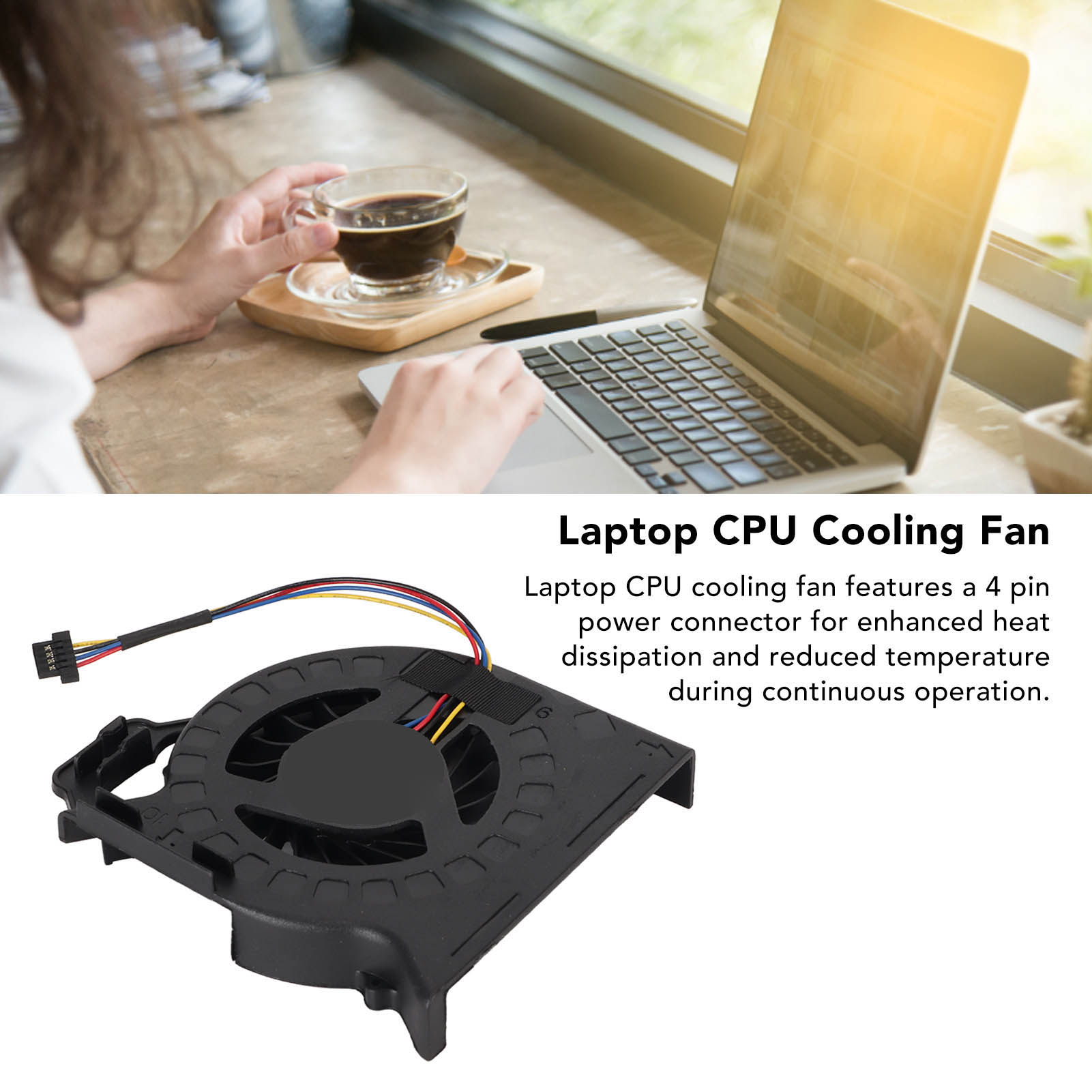 Garosa Quạt Làm Mát CPU Laptop Dễ Dàng Sử Dụng Tản Nhiệt Nhanh Chóng Làm Mát CPU Di Động Thay Thế Cho Máy Tính Cho 650797 001 Giá 103,000 Đồng*Miễn phí vận chuyển