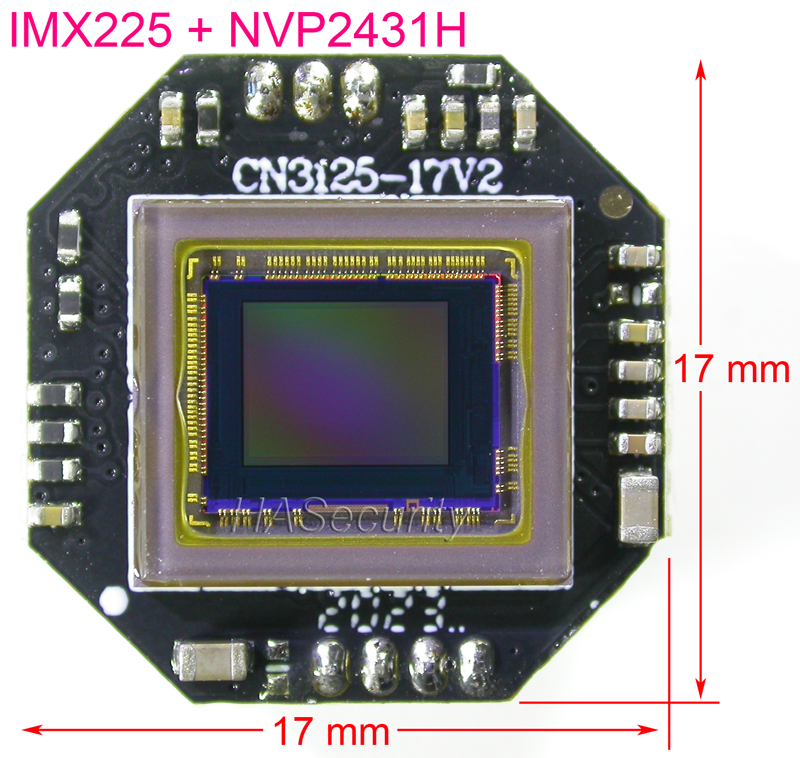 【Get the Perfect Fit】 Mini 17x17mm Ahd-M 720p 1/3 Exmor Imx225 Cmos Sensor Nvp2431 Cctv Camera Board Module M12 Lens