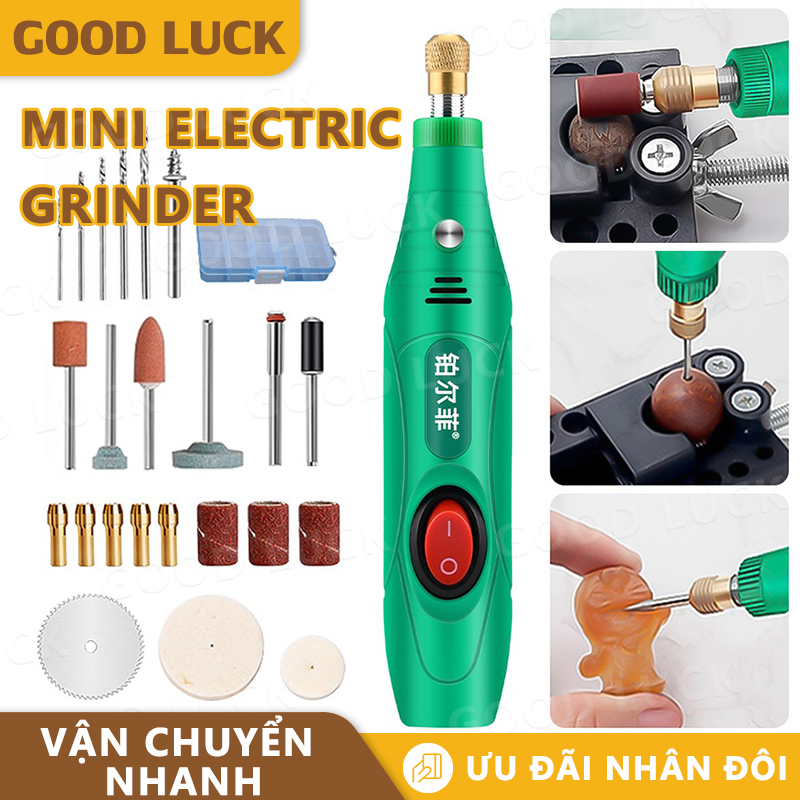 【GOOD LUCK Có thể bán buôn linh kiện ABS máy khoan điện Mini đa dụng cụ 12V 13W để mài đánh bóng xương dụng cụ cắt tại chỗ Bộ đánh bóng quay Mini không dây có thể sạc lại cho DIY