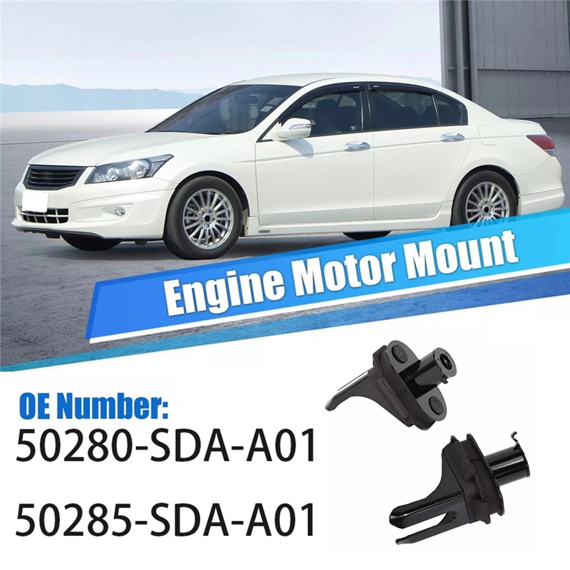 【Latest model】For TL TSX Accord Compatible 2X Front Sub Frame Middle Mount Engine Motor Mount- Part Numbers 50280-SDA-A01 50285-SDA-A01