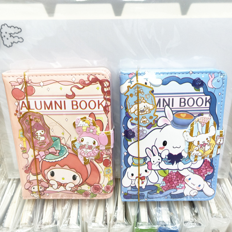 [Document supplies]64KPU Magnetic Snap Journal Book Clow M Cinnamoroll Babycinnamoroll Melody Color Inner Page Notepad Student Notebook Batch