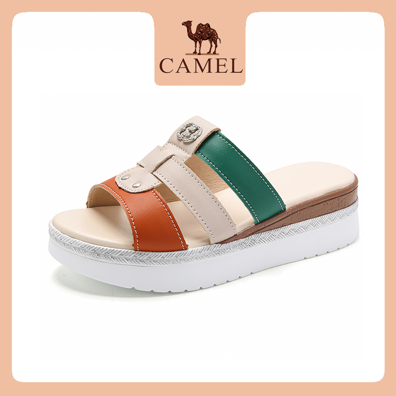 Camel Women's Summer Shoes Velcro Melt Thick Bottom Beach Sandals Casual Sandals for Women Cam179051305 ราคา 1,064 บาท*ส่งฟรี