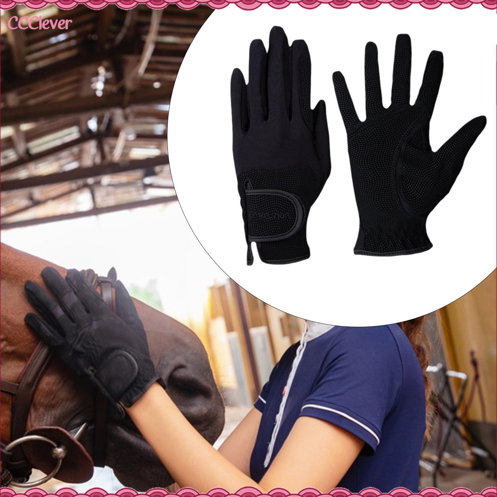 CCclever Ngựa găng tay lái xe Cưỡi Ngựa Găng Tay Cưỡi Ngựa Thiết Bị Nam Nữ Găng tay thể thao Cho Tập Luyện Lái Xe Đạp Món Quà Tập Thể Dục