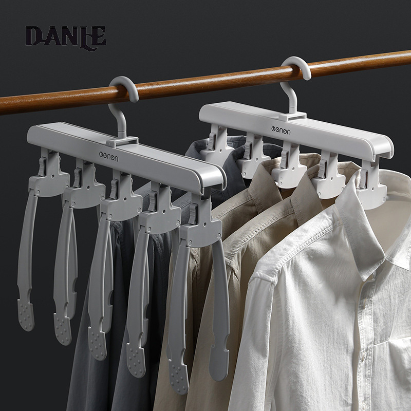 Multifunctional hanger home wardrobe storage artifact seamless clothes hanger hook dormitory students folding clothes rack. ราคา 264 บาท*ส่งฟรี