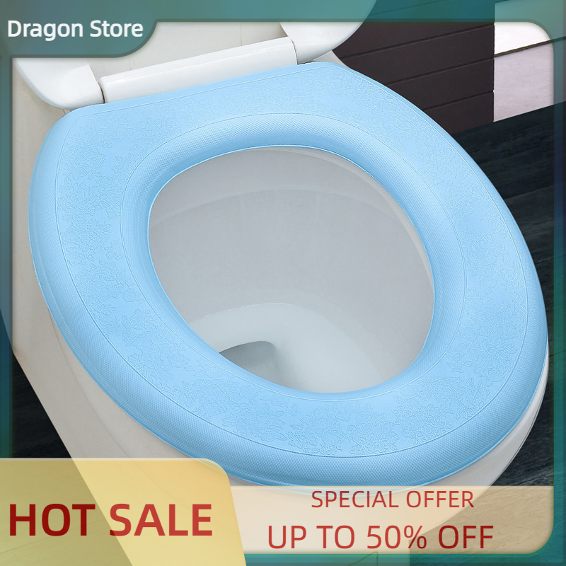 Dragon Waterpoof Soft Toilet Seat Cover Bathroom Washable Closestool Mat