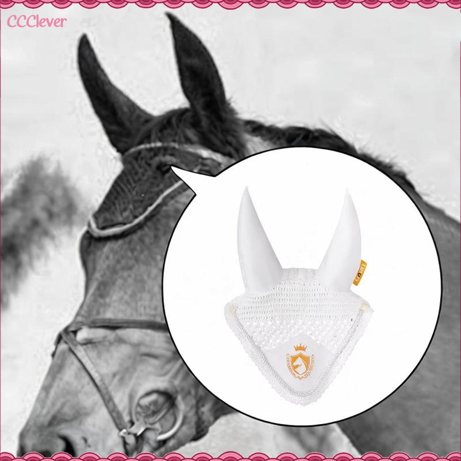 CCclever ngựa Tai nắp ca-pô mềm mại thoải mái Fly bảo vệ di động Fly Veil Fly mặt nạ