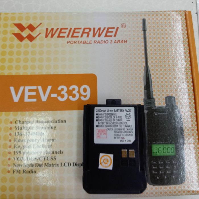 BATTERY HT WEIERWEI VEV-339 NEW Harga  218,000 Ringgit*Penghantaran Percuma