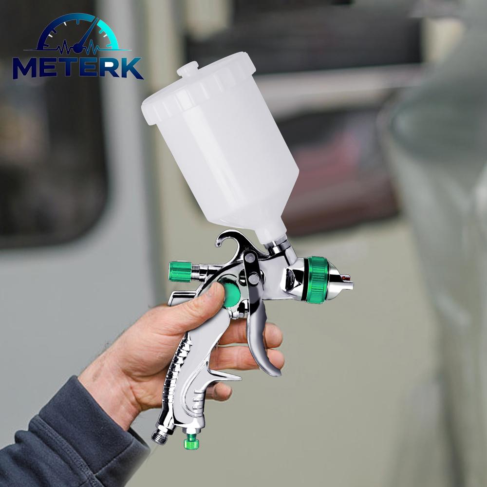 Meterk Professional Gravitational Spraying Tool Set 1.4/1.7/2.0mm Nozzles Automotive Paint Sprayer with 600cc Color Cup and 10pcs Cone Paint Coating Filter Paper Giá 680,000 Đồng*Miễn phí vận chuyển