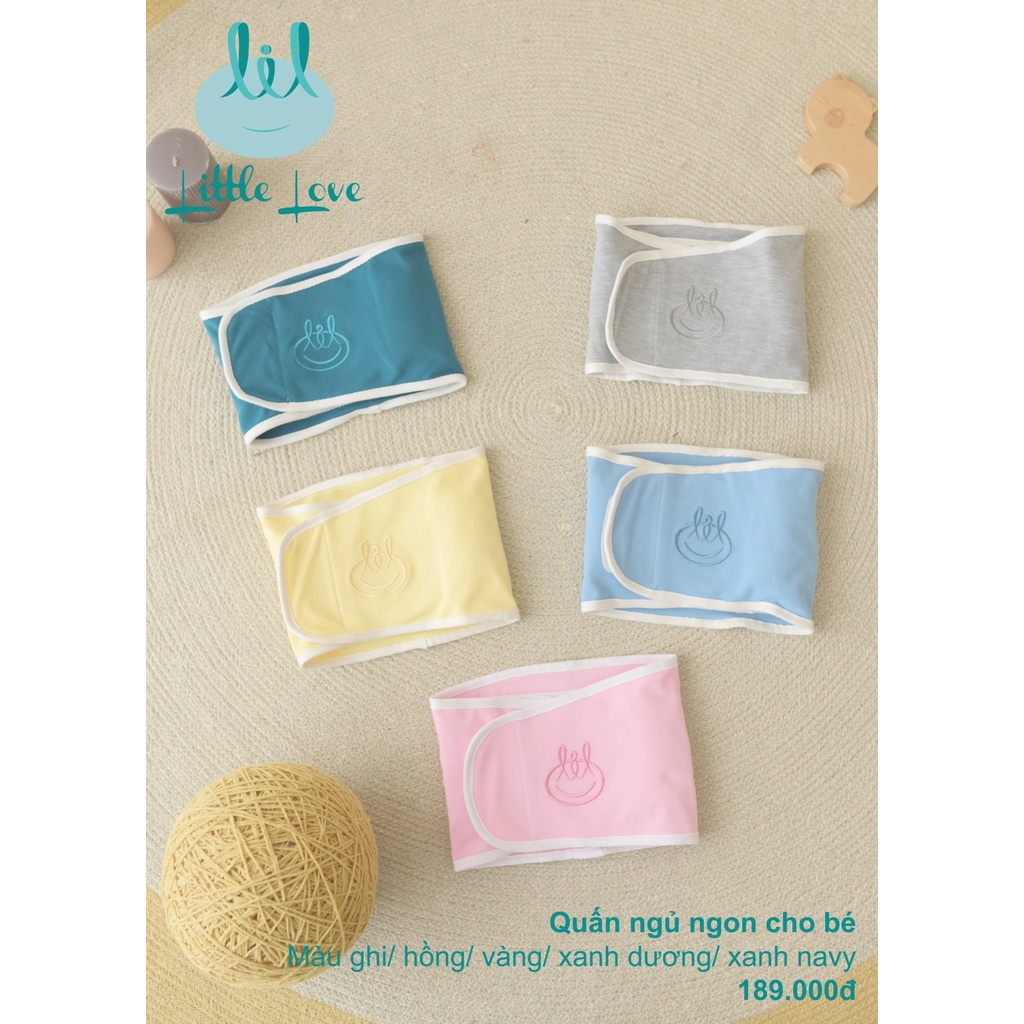 Quấn easy Little Love 100% cotton bảo vệ giấc ngủ của bé