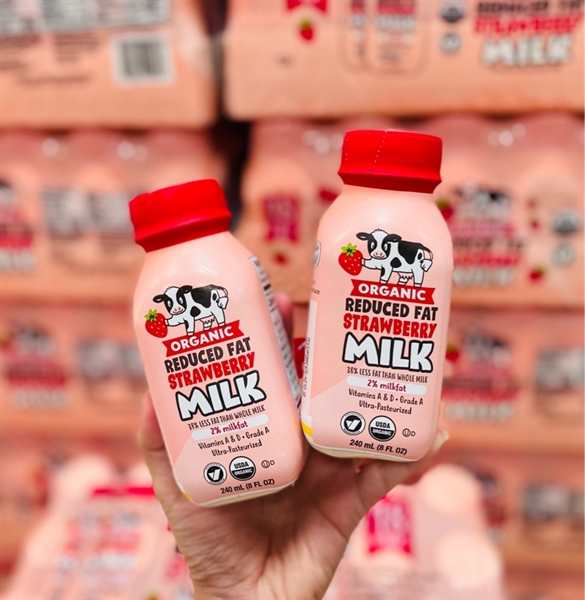 Sữa tươi A2 Organic whole milk Dâu 240ml