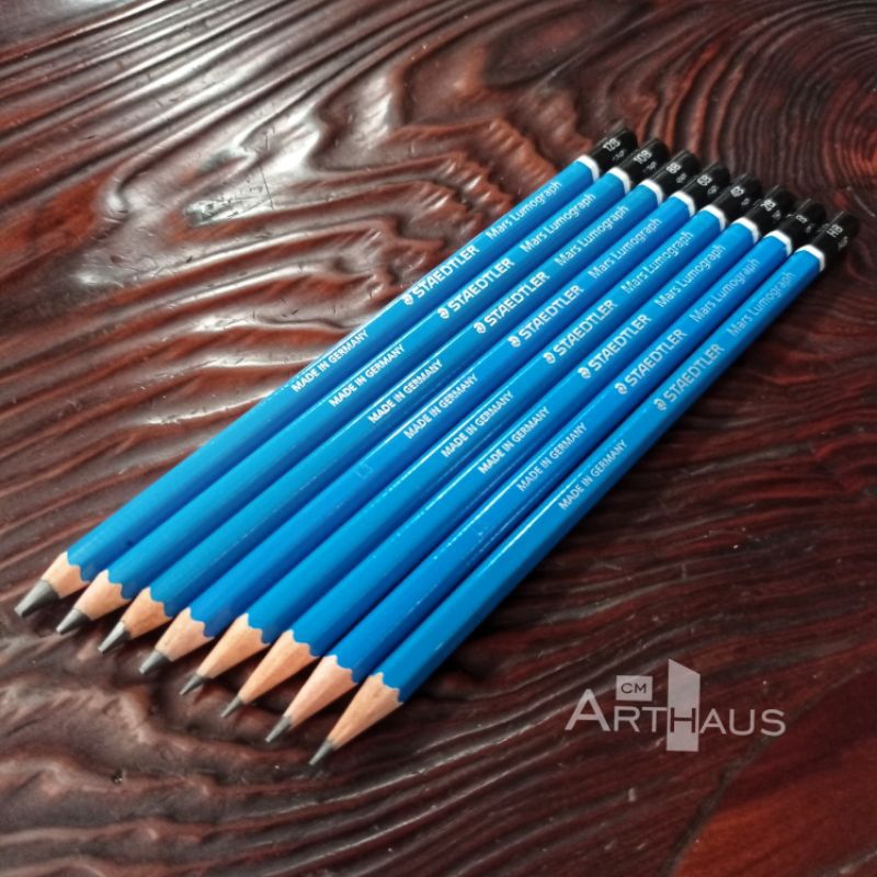 Staedtler Mars Lumograph Graphite Pencil set of 8 | HB 2B 4B 6B 8B 10B 12B