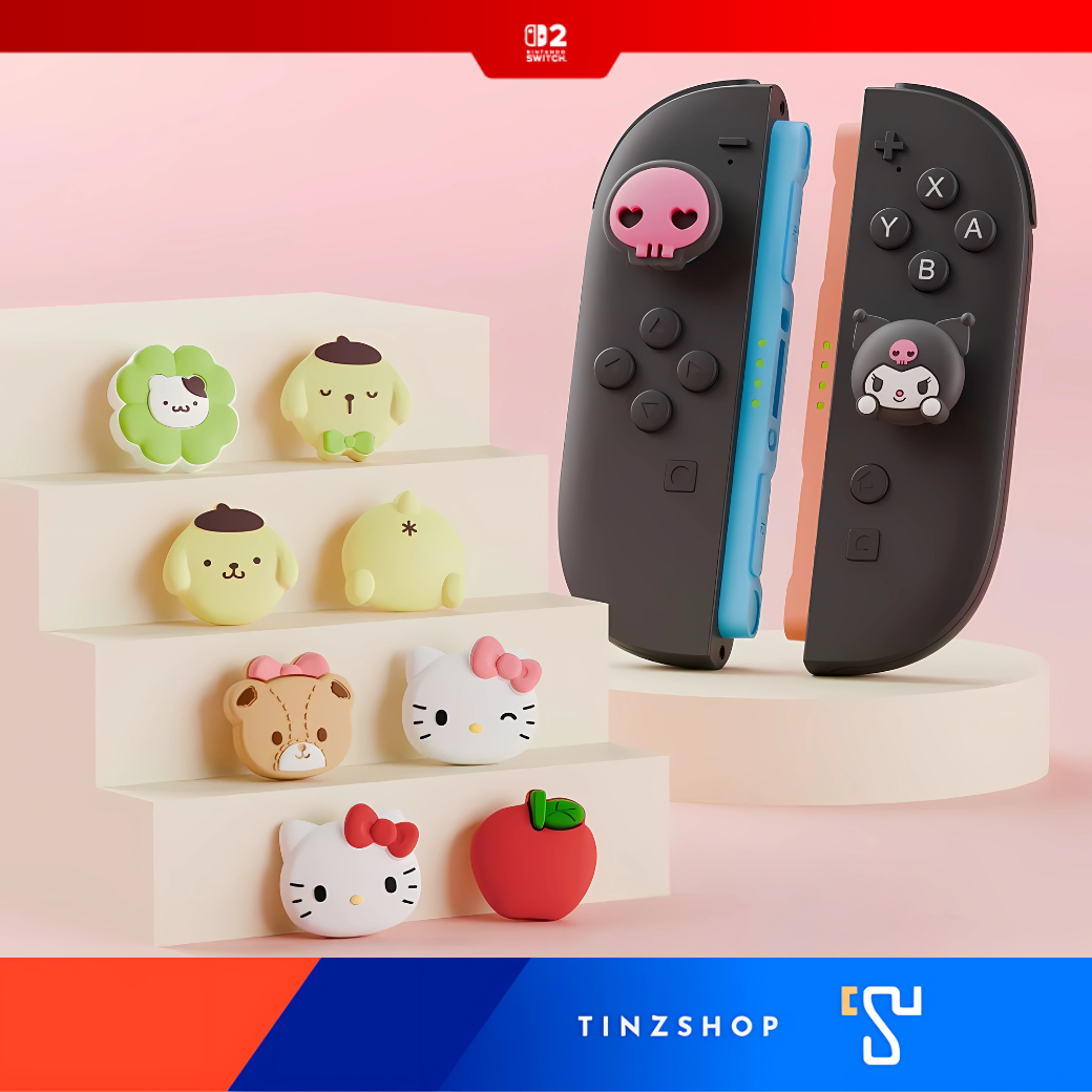 [Switch2] Geekshare X Sanrio Thumb Grip Caps for Switch 2 Cute Joystick Button Covers from Sanrio ราคา 379 บาท*ส่งฟรี