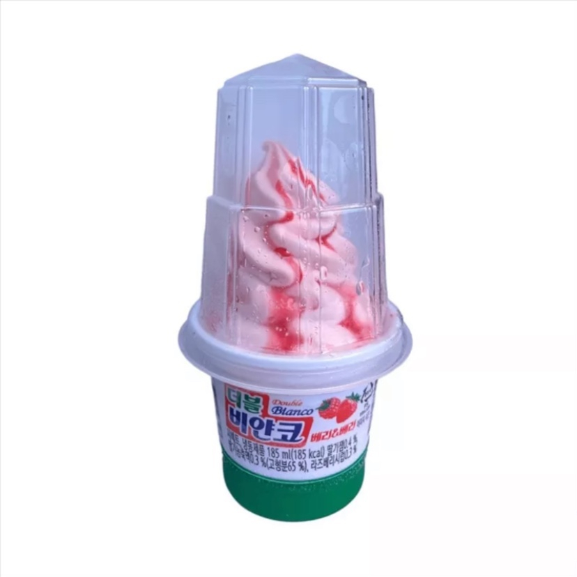 (Giao HCM) Kem lốc xoáy vị Dâu & Mâm Xôi Hàn Quốc 185ml