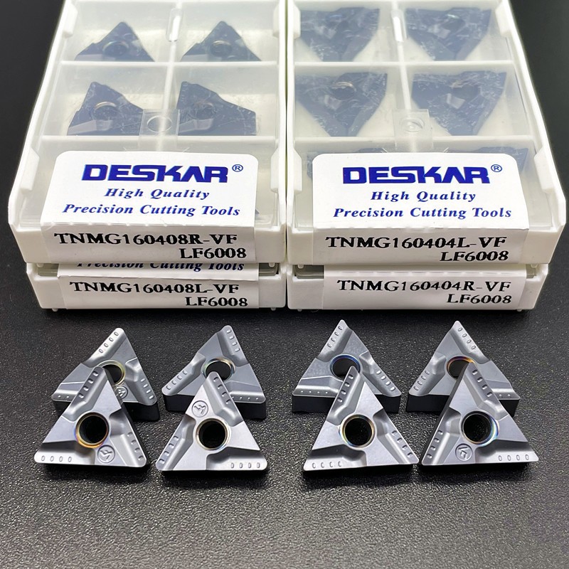Chip tiện T16 hạt nặng xẻ rãnh DESKER tiện thép inox rất ngon