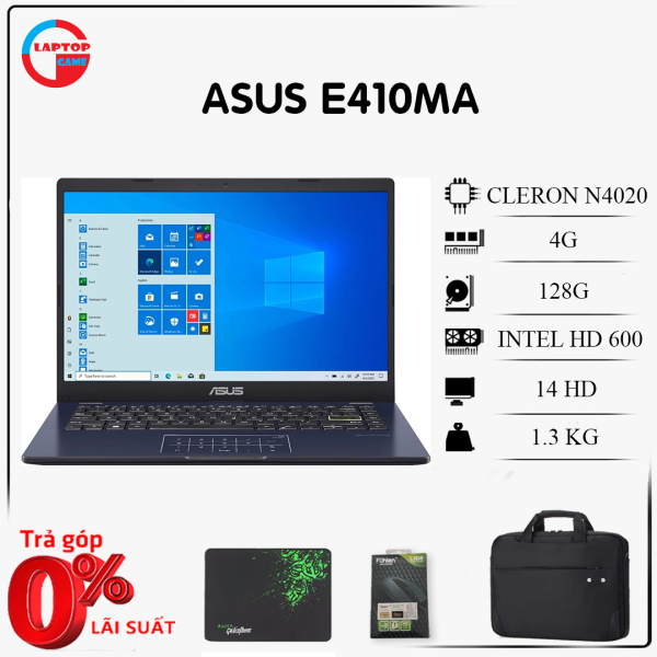 [Mới 100%] ASUS E410MA (Intel Celeron N4020/4GB/128GB SSD/14.0 HD/ 1.3KG