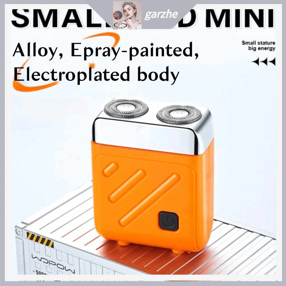 GARZHE24272 Chống thấm nước Máy cạo râu mini Có thể sạc lại LOẠI-C Máy cạo râu xoay Cạo khô ướt Dao cạo điện