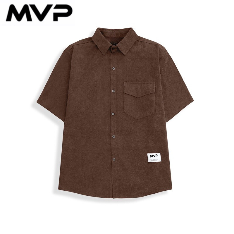Áo sơ mi nam nữ tay ngắn nhung tăm trend kiểu dáng form rộng MVP099