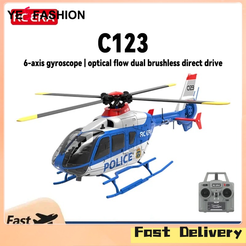 Yesfashion C123 Remote Control Helicopter 6CH Double Brushless Direct Drive Single Paddle RC Helicopter Toys Gifts For Boys Girls ราคา 10,402 บาท*ส่งฟรี