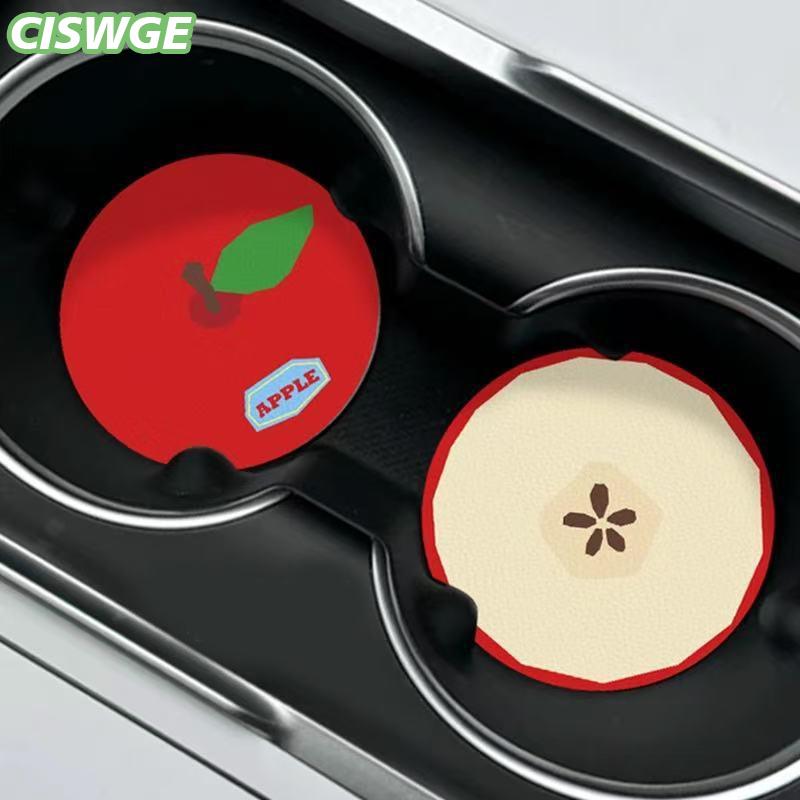 [CISWGE Auto] Phụ Kiện Xe Hơi Trái Cây Coaster 2Pcs Set PU Chống Trượt Pad Cho Cốc Nước Khe Cắm Uống Mat Phổ Phù Hợp Với Giá 20,218 Đồng*Miễn phí vận chuyển