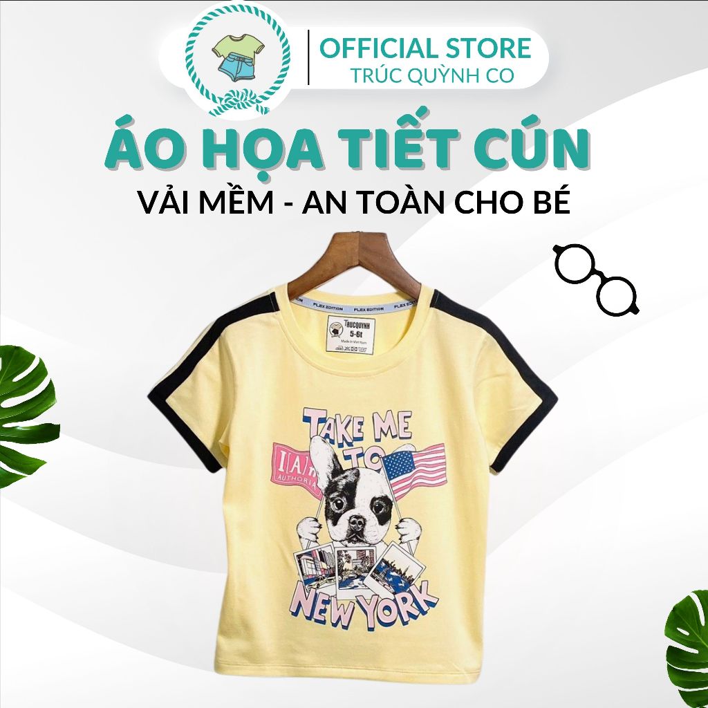 Áo thun "Cùng cún yêu khám phá New York" Thời trang nữ Năng động 12kg đến 33kg