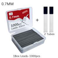TUPABA 700/1000PCS 0.5/0.7/0.9mm Nạp bút chì tự động Chiều dài 60mm Đen Ruột thay thế bút chì cơ Chất lượng cao Than chì Ruột Bút Chì cơ khí Sinh viên