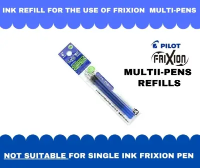 Pre-Order Pilot FriXion Erasable Multi-Pen 0.5 3pcs Blue Ink Refills