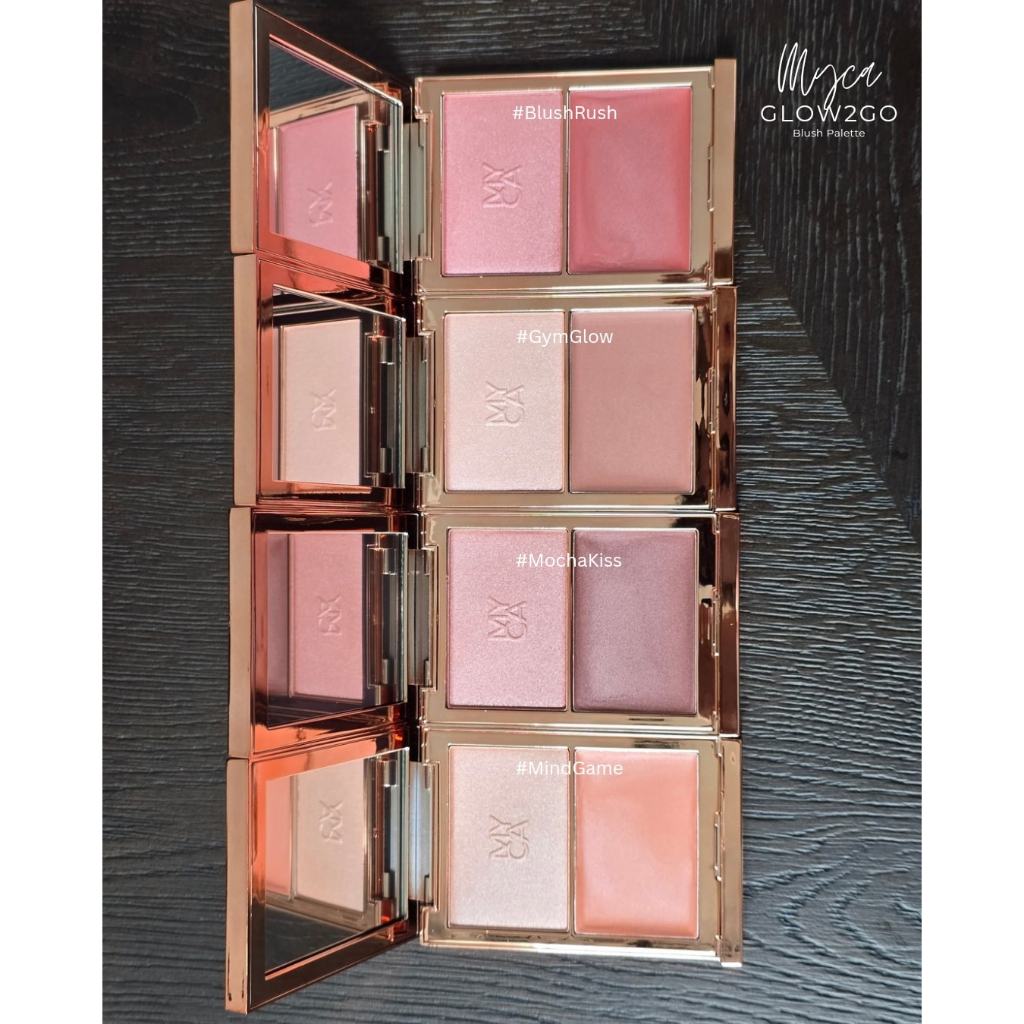 ✨ใหม่ล่าสุด! MYCA GLOW2GO BLUSH บลัชออน2เนื้อในตลับเดียวเนื้อแมท+เนื้อครีม งานผิวโกลว์พกง่ายติดทน
