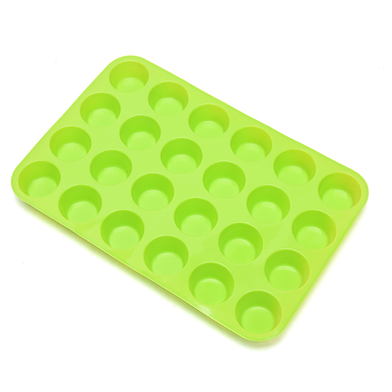 💖Sexy Lingeries 🎈 24 khoang Pan khay Silicone Mini Cupcake Cookie bakeware nướng Khuôn Muffin cup