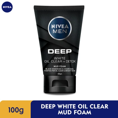 NIVEA Men Face Care Deep Bright Oil Clear Mud Foam 100g