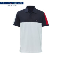 Tommy Hilfiger เสื้อโปโล ผู้ชาย รุ่น XM0XM06748 YBR - สีขาว ทรง Regular Fit