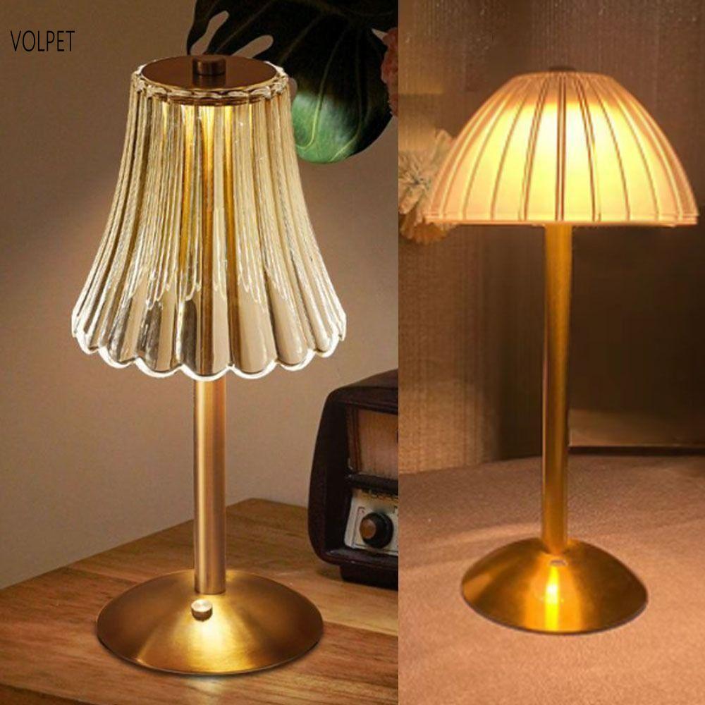 โคมไฟตั้งโต๊ะแบบสัมผัส LED - ไฟกลางคืนคริสตัลหรี่แสงได้ 3 สีแบบชาร์จ USB ได้ ราคา 360 บาท*ส่งฟรี