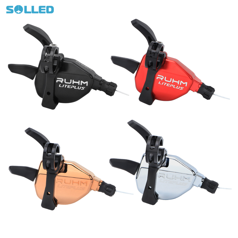 7 tốc độ gấp Líp xe đạp Shifter không thấm nước chịu mài mòn hợp kim nhôm thanh chuyển số Cùi đề sau