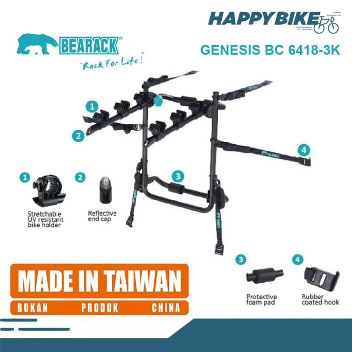 BEARACK BIKE CARRIER GENESIS RAK SEPEDA MOBIL 3 SEPEDA BAGASI MOBIL-veestore01 Harga 1,770,000 rupiah*Gratis Ongkir