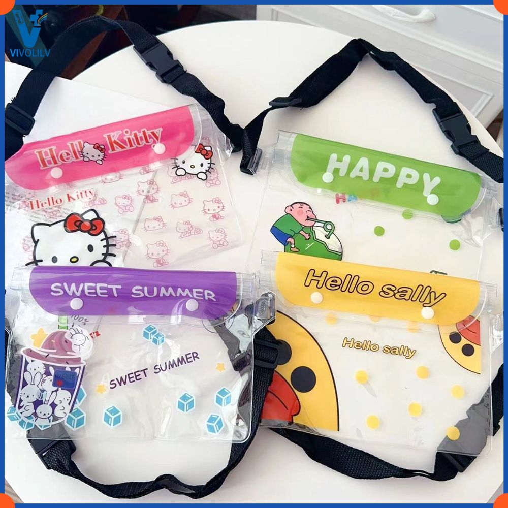 VIVOLILV สงกรานต์กระเป๋าสะพายกันน้ำทำจาก PVC , ผู้ชายเทศกาลกันน้ำชายหาดกระเป๋า , กระเป๋าโทรศัพท์มือถือ , กีฬาว่ายน้ำกระเป๋าสะพายกันน้ำ , เทศกาลน้ำกระเป๋าสะพายกระเป๋าสะพายไหล่ใสสีทึบ ราคา 17 บาท*ส่งฟรี