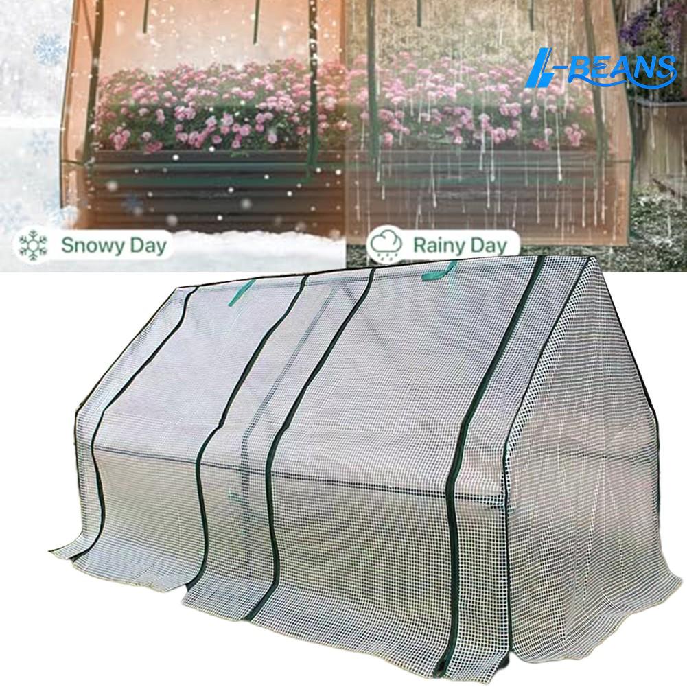 【BEUMK】 Raised Bed Mini Greenhouse Protective Cover Easy Access and Adjustable Fit ราคา 1,091 บาท*ส่งฟรี