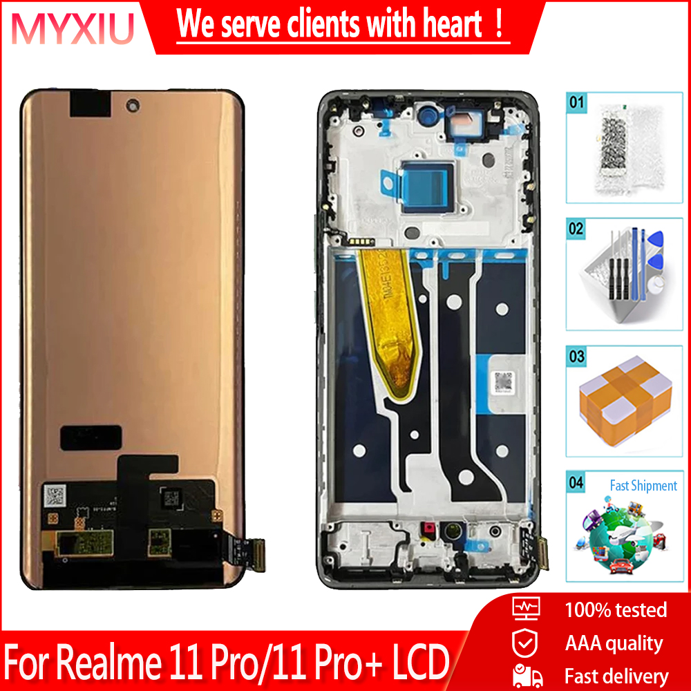 Display LCD per Oppo Reno12 F/Reno 12F 4G TFT CPH2687, kit di riparazione (senza impronte digitali