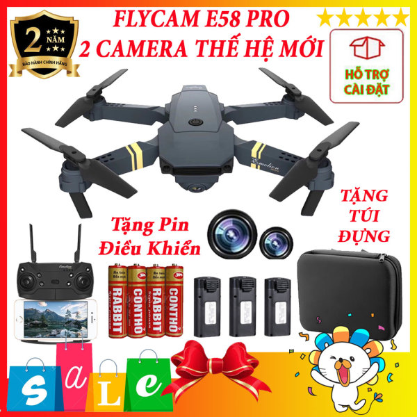 Flycam giá rẻ - Máy bay điều khiển từ xa có camera E58 PRO - Flycam có camera - Máy bay flycam - Đồ chơi cao cấp - Hàng chính hãng giá rẻ