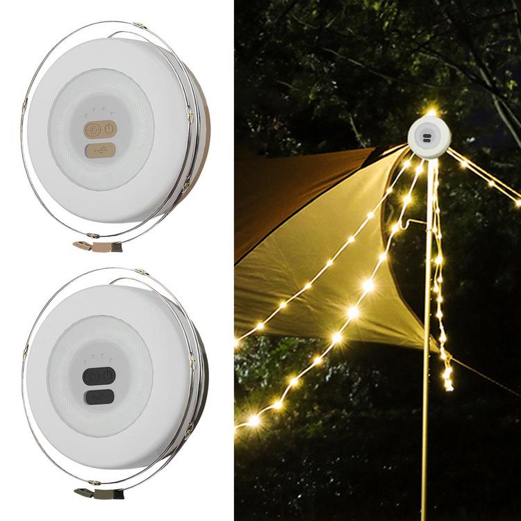 Camping String Lights Tent Lights USB String Lights Camping Light Camp Lights with Adjustable Brightness 32.8 Ft Fairy String Light Rechargeable for Indoor Outdoor respectable